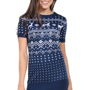 Blue reindeer dress